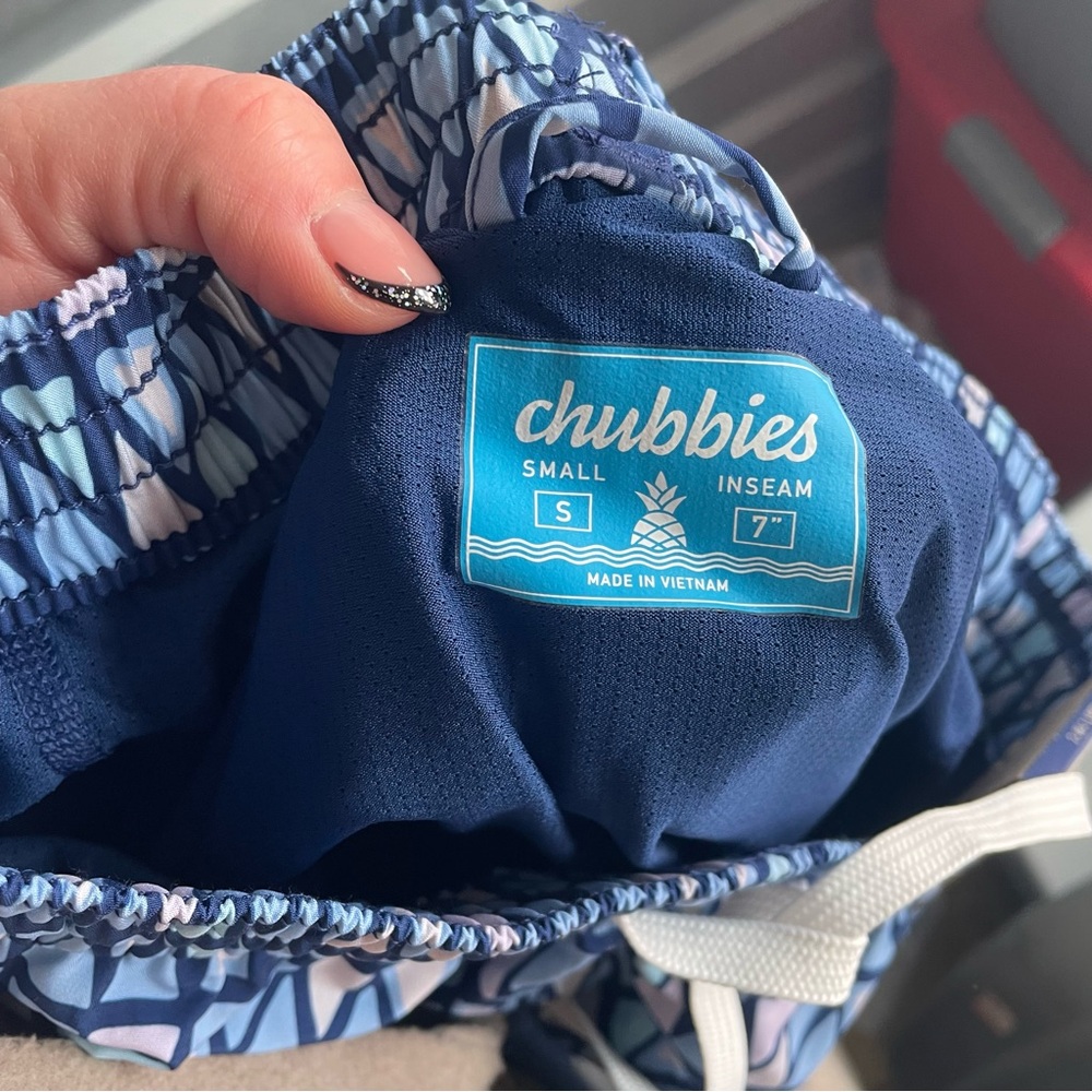 Chubbies NWT The Triangu-Laters 7" Swim Trunk - Picture 5 of 5